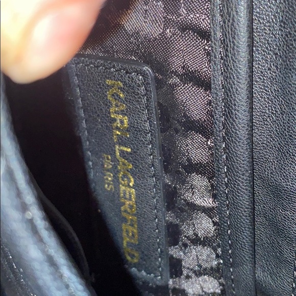 Karl lagerfeld pairs Black Leather purse - Picture 3 of 6